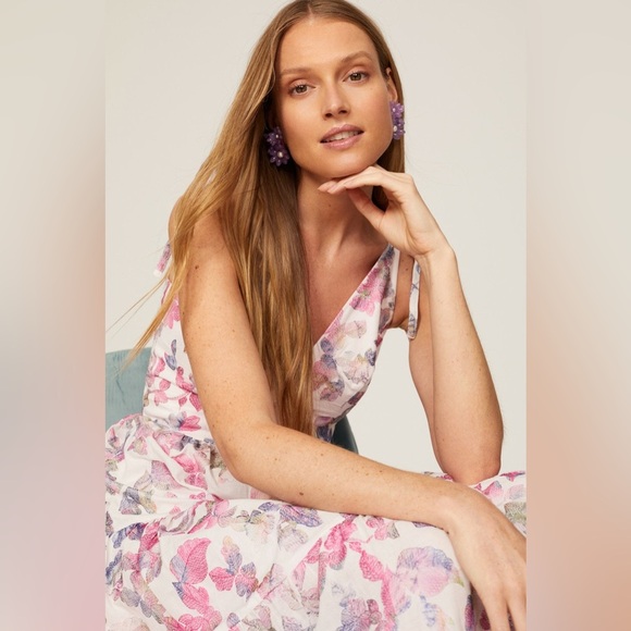 Dress the Population Women’s Floral Pearl Maxi, size Medium, EGUC - Picture 4 of 8